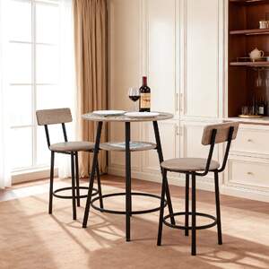 Set-rotund-de-bar-cu-masă-și-2-scaune-gri-deschis-design-compact-pentru-cafea-și-mic-dejun