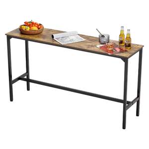 Masă-înaltă-de-bar-140-cm-design-alungit-pentru-bucătărie-și-sufragerie-maro-rustic