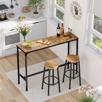 Masă-înaltă-de-bar-140-cm-design-alungit-pentru-bucătărie-și-sufragerie-maro-rustic