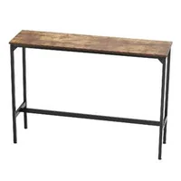 Masă-înaltă-de-bar-140-cm-design-alungit-pentru-bucătărie-și-sufragerie-maro-rustic