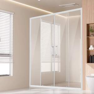 Ușă-dublă-glisantă-pentru-duș-sticlă-securizată-6-mm-accesorii-cromate