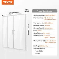 Ușă-dublă-glisantă-pentru-duș-sticlă-securizată-6-mm-accesorii-cromate
