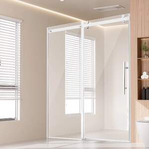 Ușă-de-duș-glisantă-fără-ramă-151-x-191-cm-sticlă-securizată-8-mm-crom