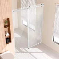 Ușă-de-duș-glisantă-fără-ramă-151-x-191-cm-sticlă-securizată-8-mm-crom
