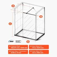 Ușă-de-duș-glisantă-fără-ramă-151-x-191-cm-sticlă-securizată-8-mm-crom