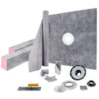 Set-complet-pentru-construirea-unui-duș-122x122-cm-flanșă-ABS-și-grătar-din-oțel