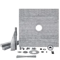 Set-extra-mare-pentru-spațiu-de-duș-183x183-cm-cu-flanșă-PVC-și-grătar-din-oțel