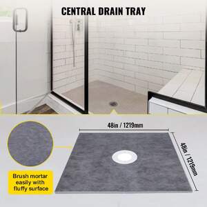Set-de-hidroizolație-pentru-duș-bază-122x122-cm-cu-sifon-central-din-PVC