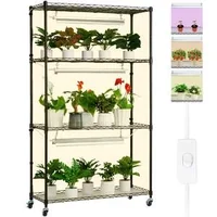 Raft-pentru-plante-cu-lămpi-LED-4-niveluri-90W-înălțime-180-cm