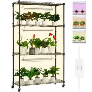 Raft-pentru-plante-cu-lămpi-LED-4-niveluri-90W-înălțime-180-cm
