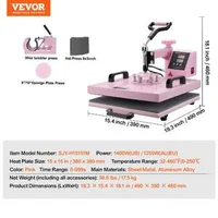 Presă-termică-roz-5-în-1-38-x-38-cm-cu-presă-30oz-pentru-căni-tricouri-și-șepci