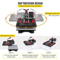 Presă-termică-profesională-5-în-1-38-x-38-cm-roșie-pentru-tricouri-căni-și-șepci
