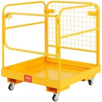 Platformă-de-lucru-pliabilă-pentru-motostivuitor-cu-roți-pivotante-cu-blocare-capacitate-550-kg