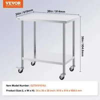 Masă-de-lucru-din-oțel-inoxidabil-61x91-5-cm-cu-roți