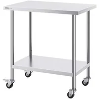 Masă-de-lucru-din-oțel-inoxidabil-61x91-5-cm-cu-roți