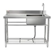 Chiuvetă-de-sine-stătătoare-din-oțel-inoxidabil-100-x-50-cm-cu-blat-de-lucru