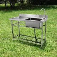 Chiuvetă-de-sine-stătătoare-din-oțel-inoxidabil-100-x-50-cm-cu-blat-de-lucru