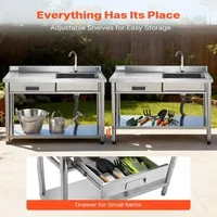 Chiuvetă-de-sine-stătătoare-din-oțel-inoxidabil-1000x500-mm-cu-sertar
