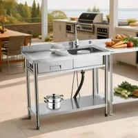 Chiuvetă-de-sine-stătătoare-din-oțel-inoxidabil-1000x500-mm-cu-sertar