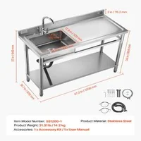 Chiuvetă-de-sine-stătătoare-din-oțel-inoxidabil-1200x500-mm-cu-cuvă-în-dreapta
