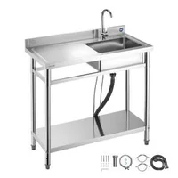 Chiuvetă-de-sine-stătătoare-din-oțel-inoxidabil-100x50-cm-cu-cuvă-în-partea-stângă