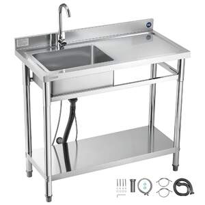 Chiuvetă-independentă-din-oțel-inoxidabil-100x50-cm-cu-cuvă-în-partea-dreaptă