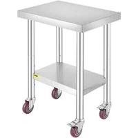 Masă-de-lucru-mobilă-61-x-45-cm-oțel-inoxidabil-cu-roți