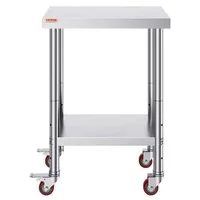 Masă-de-lucru-mobilă-61-x-45-cm-oțel-inoxidabil-cu-roți