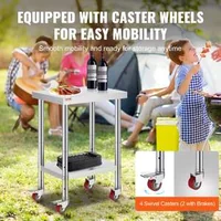 Masă-de-lucru-mobilă-61-x-45-cm-oțel-inoxidabil-cu-roți