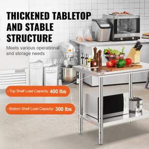 Masă-profesională-de-lucru-91-5-x-61-cm-din-oțel-inoxidabil-pentru-catering