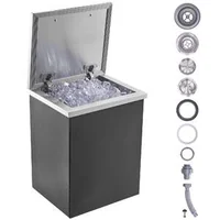 Cuvă-încorporabilă-pentru-gheață-din-oțel-inoxidabil-35-5-x-30-5-cm-cu-capac