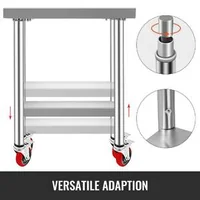 Masă-de-lucru-mobilă-76-x-45-cm-oțel-inoxidabil-cu-roți