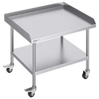 Masă-de-lucru-din-oțel-inoxidabil-76x91-5-cm-mobilă-cu-raft-reglabil