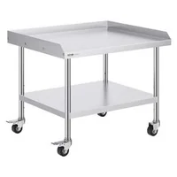 Masă-de-lucru-din-oțel-inoxidabil-76x91-5-cm-mobilă-cu-raft-reglabil