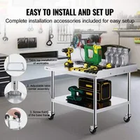 Masă-de-lucru-din-oțel-inoxidabil-76x91-5-cm-mobilă-cu-raft-reglabil