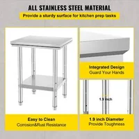 Masă-de-lucru-pătrată-60x60-cm-oțel-inoxidabil-pentru-uz-profesional