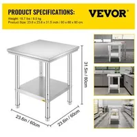 Masă-de-lucru-pătrată-60x60-cm-oțel-inoxidabil-pentru-uz-profesional