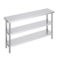 Masă-de-lucru-îngustă-35-5-x-152-4-cm-din-oțel-inoxidabil-pentru-uz-profesional