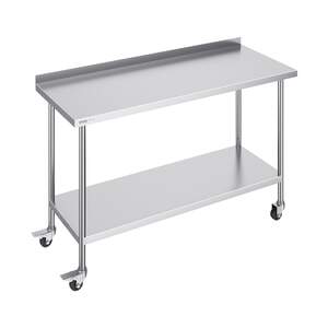 Masă-de-lucru-mobilă-61x152-cm-oțel-inoxidabil-cu-roți