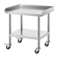 Masă-de-lucru-mobilă-61-x-71-cm-oțel-inoxidabil-cu-roți