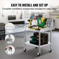 Masă-de-lucru-mobilă-61-x-71-cm-oțel-inoxidabil-cu-roți