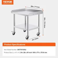 Masă-de-lucru-mobilă-61-x-71-cm-oțel-inoxidabil-cu-roți