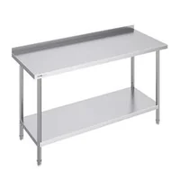 Masă-de-lucru-profesională-152x61-cm-oțel-inoxidabil-pentru-pregătirea-alimentelor