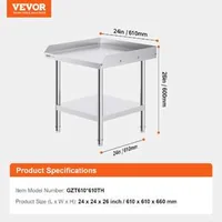 Masă-de-lucru-pătrată-61x61-cm-oțel-inoxidabil-pentru-utilizare-profesională