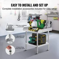 Masă-de-lucru-pătrată-61x61-cm-oțel-inoxidabil-pentru-utilizare-profesională