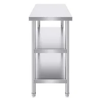 Masă-profesională-de-lucru-122x45-7-cm-din-oțel-inoxidabil-pentru-pregătire