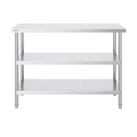 Masă-profesională-de-lucru-122x45-7-cm-din-oțel-inoxidabil-pentru-pregătire