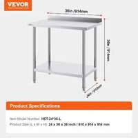 Masă-de-lucru-profesională-91-5-x-61-cm-din-oțel-inoxidabil-pentru-pregătirea-alimentelor