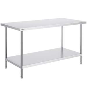 Masă-de-lucru-profesională-152x76-cm-oțel-inoxidabil-pentru-pregătirea-alimentelor