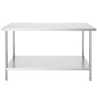 Masă-de-lucru-profesională-152x76-cm-oțel-inoxidabil-pentru-pregătirea-alimentelor